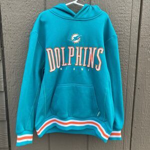 Miami dolphins hoodie boys size 10/12 nfl team apparel